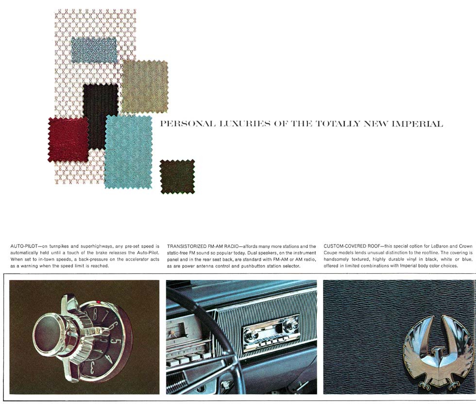 1964 Chrysler Imperial Brochure Page 3